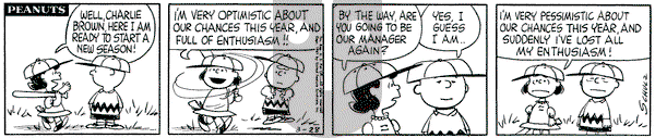 Peanuts on Tuesday March 28, 1961 Comic Strip
