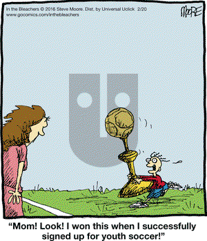In the Bleachers on Saturday February 20, 2016 Comic Strip
