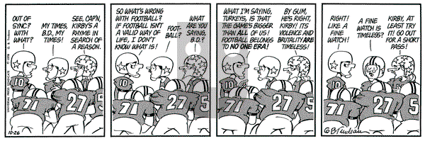 Doonesbury on Thursday October 26, 1978 Comic Strip