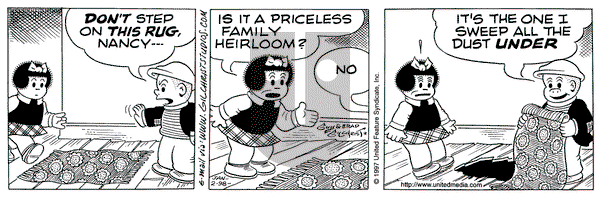 Nancy on Friday January 2, 1998 Comic Strip