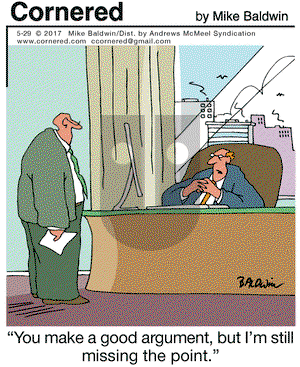 Cornered on Monday May 29, 2017 Comic Strip