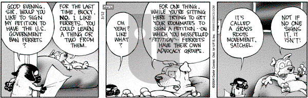 Get Fuzzy on Friday March 12, 2004 Comic Strip