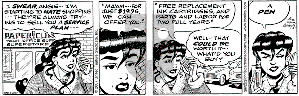 Nancy on Thursday March 1, 2007 Comic Strip