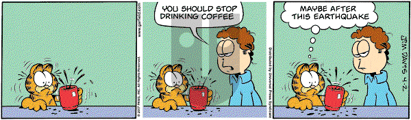 Garfield on Monday April 2, 2007 Comic Strip