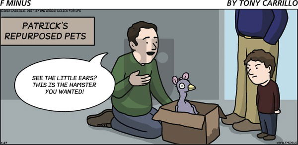 F Minus on Sunday January 27, 2013 Comic Strip