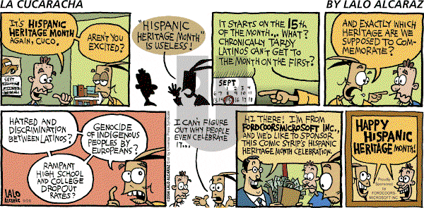 La Cucaracha on Sunday September 26, 2004 Comic Strip