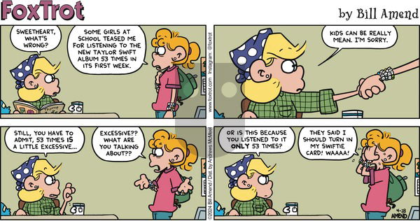FoxTrot on Sunday April 28, 2024 Comic Strip