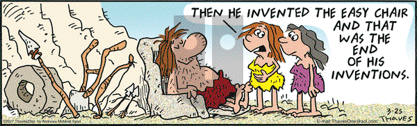 Frank and Ernest on Saturday March 25, 2017 Comic Strip