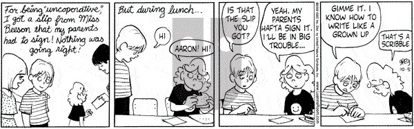Luann on Saturday October 5, 2002 Comic Strip