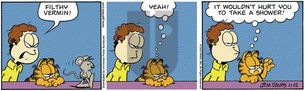 Garfield on Wednesday November 13, 2002 Comic Strip