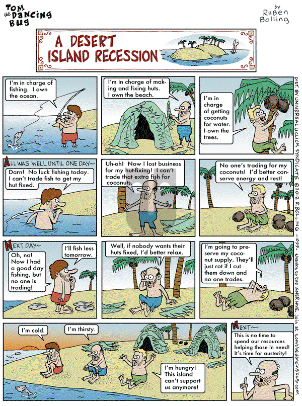 Tom the Dancing Bug on Friday August 3, 2012 Comic Strip