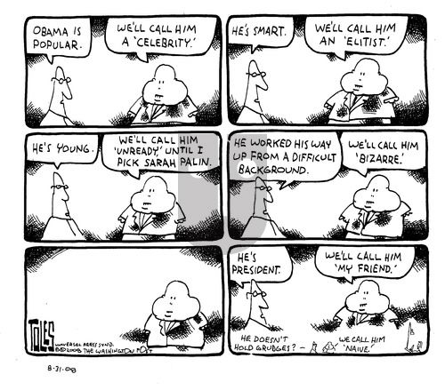 Tom Toles on Sunday August 31, 2008 Comic Strip