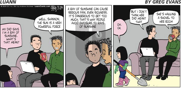 Luann - Sunday March 29, 2020 Comic Strip