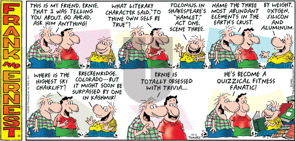 Frank and Ernest on Sunday October 11, 2009 Comic Strip