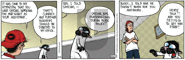 Get Fuzzy on Monday March 3, 2014 Comic Strip