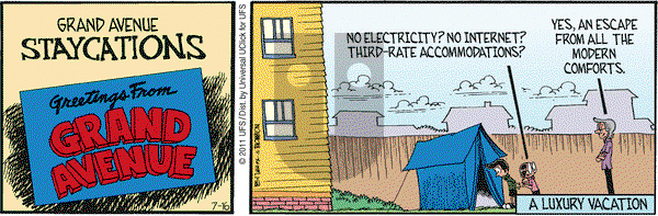 Grand Avenue on Saturday July 16, 2011 Comic Strip