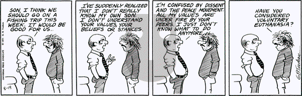 Doonesbury on Thursday August 19, 1971 Comic Strip