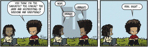 The Boondocks on Monday April 29, 2002 Comic Strip