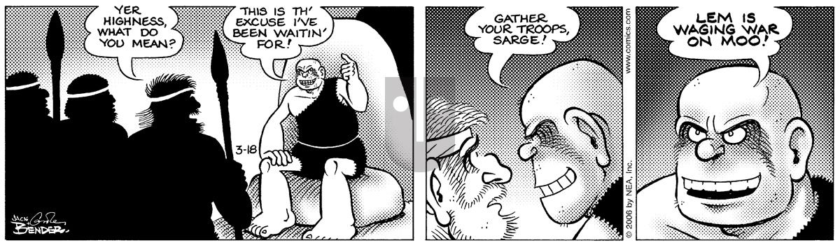 Alley Oop - Saturday March 18, 2006 Comic Strip