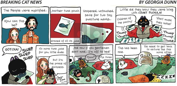 Breaking Cat News on Sunday October 28, 2018 Comic Strip