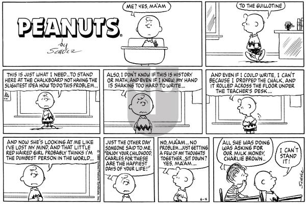 Peanuts on Sunday June 4, 1989 Comic Strip
