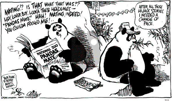 Pat Oliphant - Thursday July 11, 1985 Comic Strip