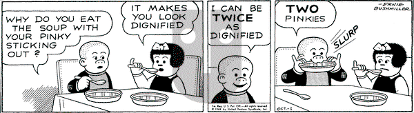 Nancy on Wednesday October 1, 1969 Comic Strip