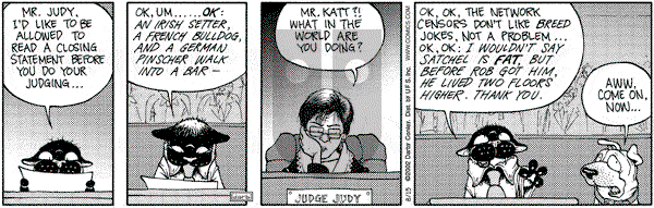 Get Fuzzy on Thursday August 15, 2002 Comic Strip