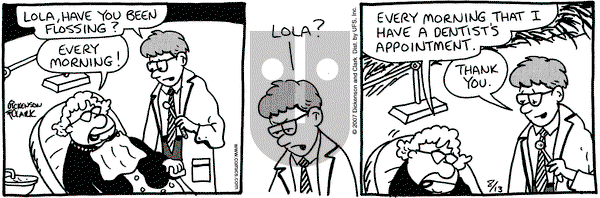 Lola on Monday August 13, 2007 Comic Strip