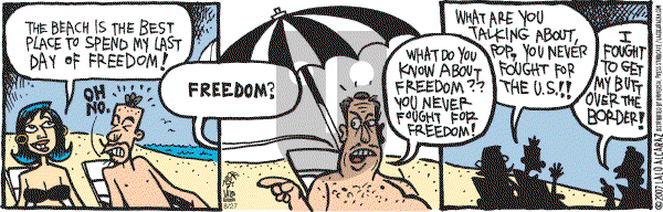 La Cucaracha on Monday August 27, 2007 Comic Strip