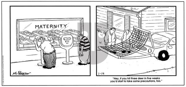 Close to Home on Sunday January 14, 1996 Comic Strip