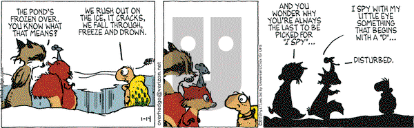 Over the Hedge on Monday January 14, 2013 Comic Strip
