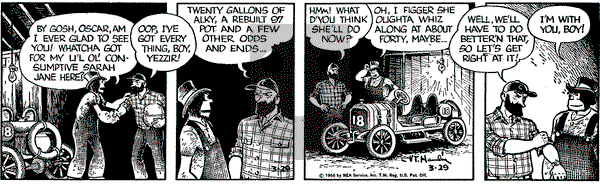 Alley Oop on Thursday March 29, 1956 Comic Strip