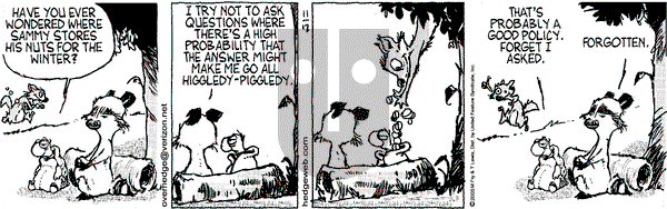 Over the Hedge on Saturday November 12, 2005 Comic Strip