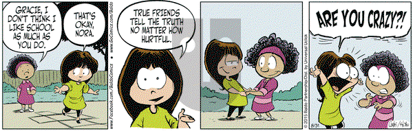 Baldo on Monday August 31, 2015 Comic Strip