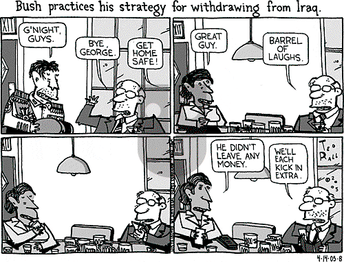 Ted Rall on Saturday April 16, 2005 Comic Strip