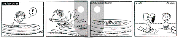 Peanuts on Tuesday June 21, 1960 Comic Strip