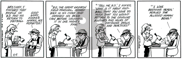 Doonesbury on Saturday November 11, 1972 Comic Strip