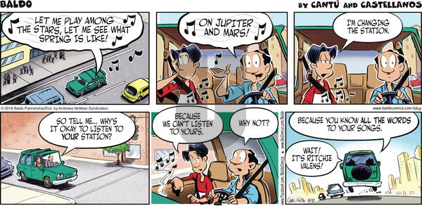 Baldo on Sunday September 9, 2018 Comic Strip