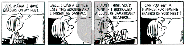 Peanuts on Wednesday May 16, 1984 Comic Strip