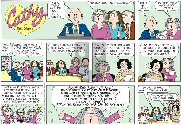 Cathy Classics on Wednesday July 21, 1999 Comic Strip