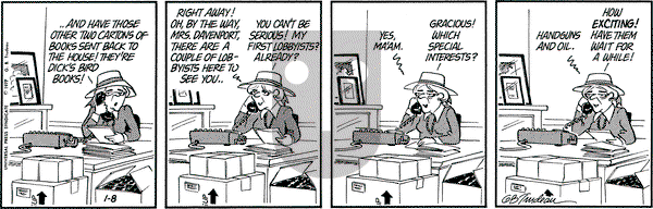 Doonesbury - Saturday January 8, 1977 Comic Strip