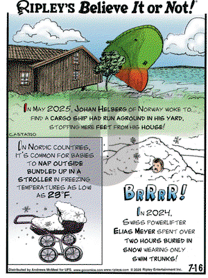 Ripley's Believe It or Not on 2025-07-16 Comic Strip