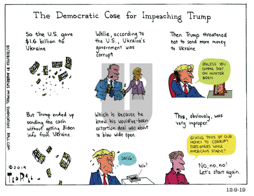 Ted Rall on Monday December 9, 2019 Comic Strip