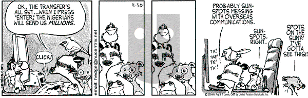 Over the Hedge on Thursday May 20, 2004 Comic Strip
