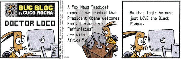 La Cucaracha on Monday October 27, 2014 Comic Strip