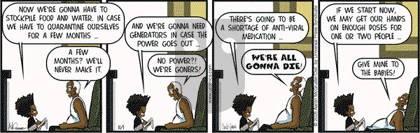 The Boondocks on Tuesday November 1, 2005 Comic Strip