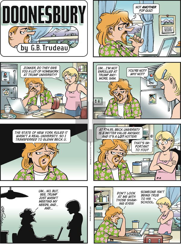 Doonesbury on Sunday August 8, 2010 Comic Strip