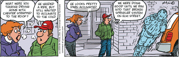 Cleats on Friday February 6, 2009 Comic Strip