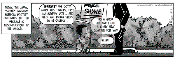 The Boondocks on Thursday May 17, 2001 Comic Strip